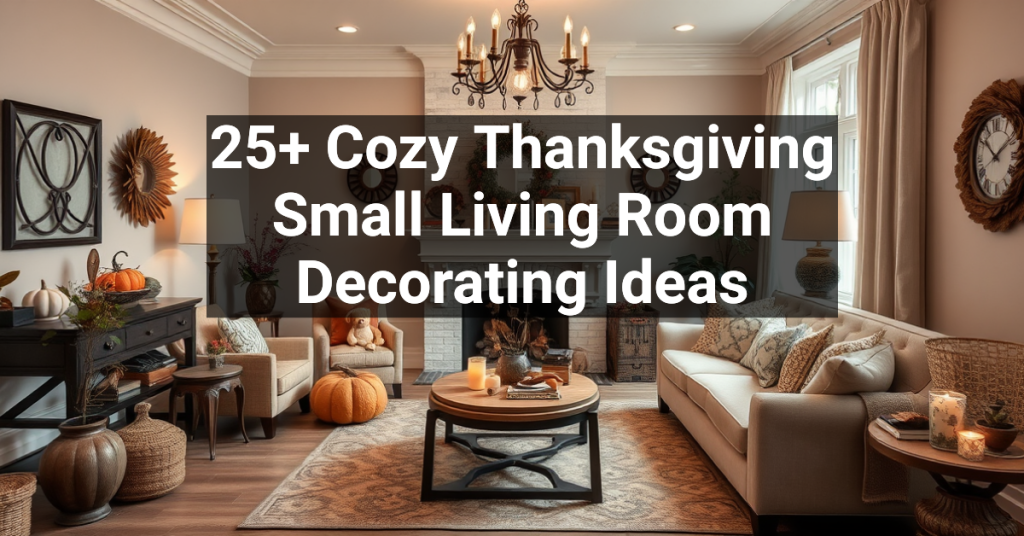 25+ Cozy Thanksgiving Small Living Room Decorating Ideas