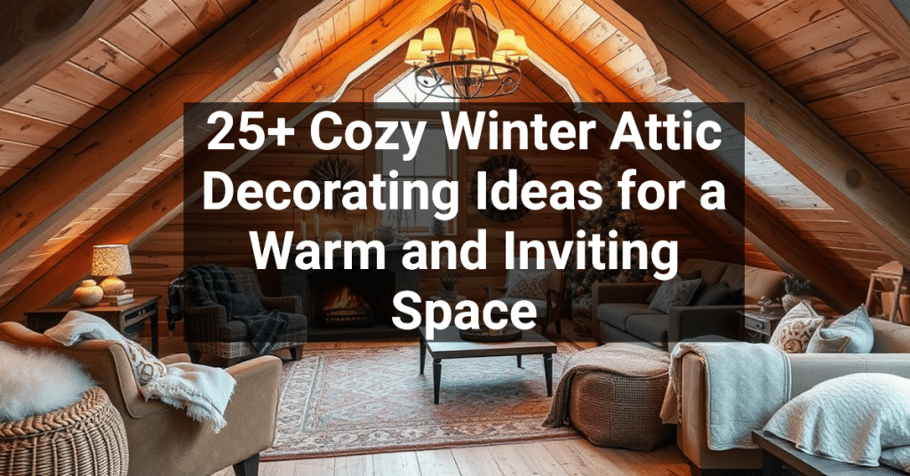 25+ Cozy Winter Attic Decorating Ideas for a Warm and Inviting Space