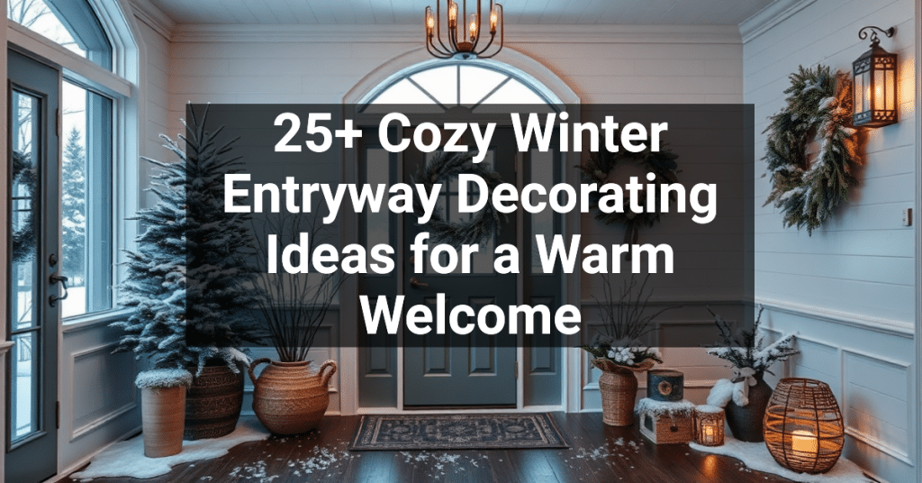 25+ Cozy Winter Entryway Decorating Ideas for a Warm Welcome