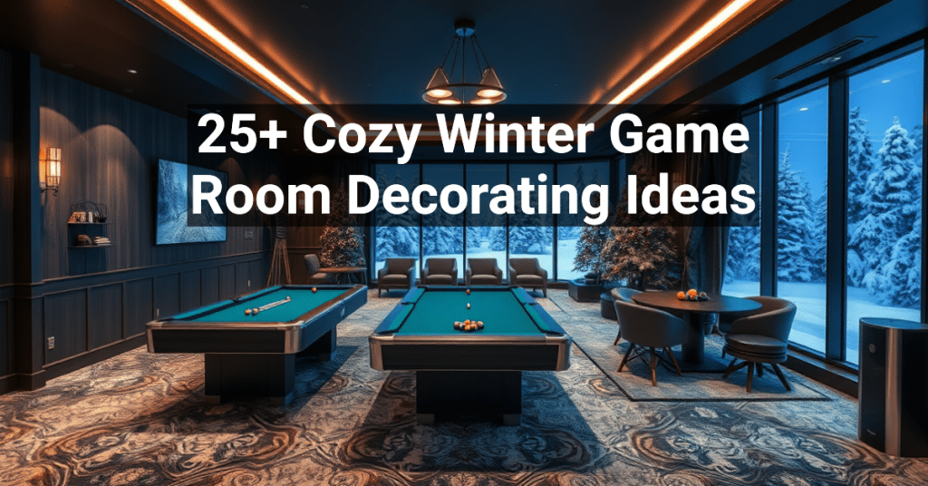 25+ Cozy Winter Game Room Decorating Ideas