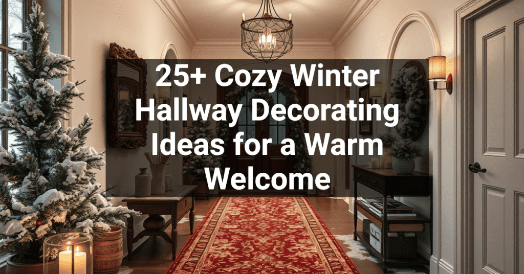 25+ Cozy Winter Hallway Decorating Ideas for a Warm Welcome