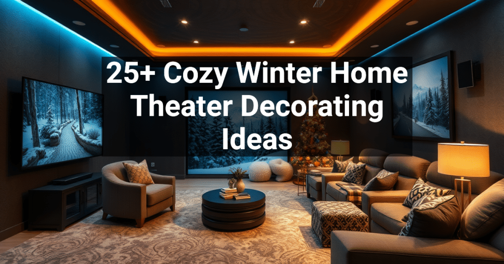 25+ Cozy Winter Home Theater Decorating Ideas