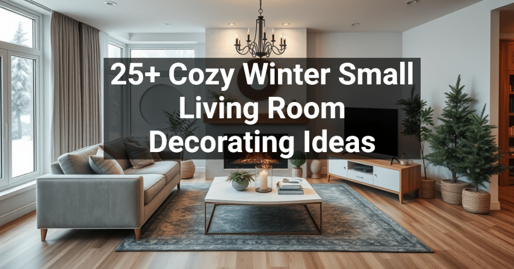 25+ Cozy Winter Small Living Room Decorating Ideas