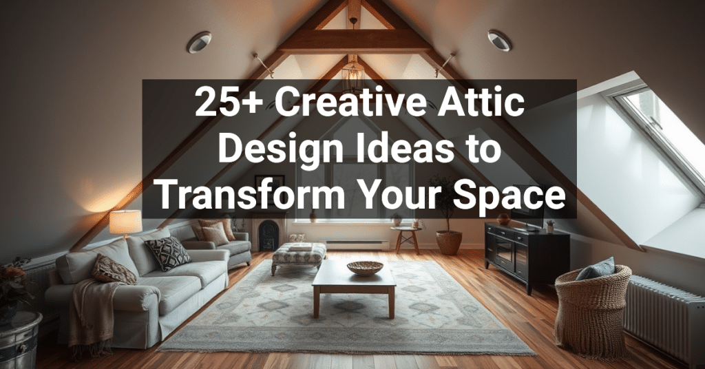 25+ Creative Attic Design Ideas to Transform Your Space