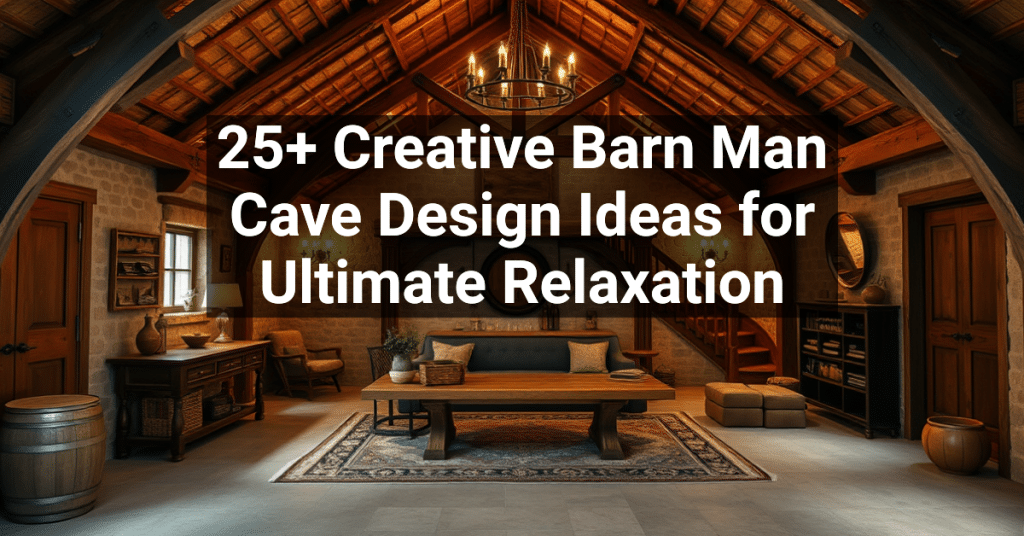 25+ Creative Barn Man Cave Design Ideas for Ultimate Relaxation