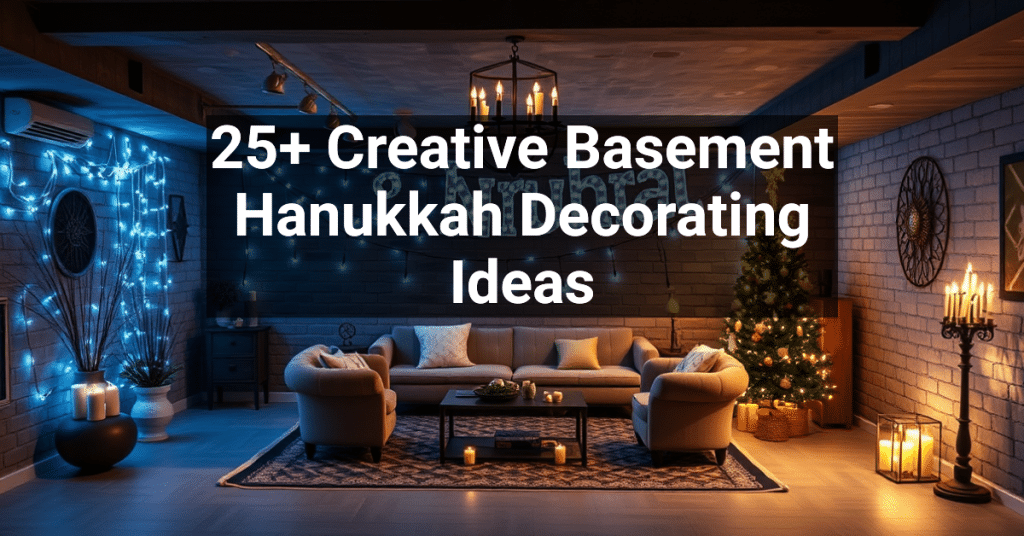 25+ Creative Basement Hanukkah Decorating Ideas