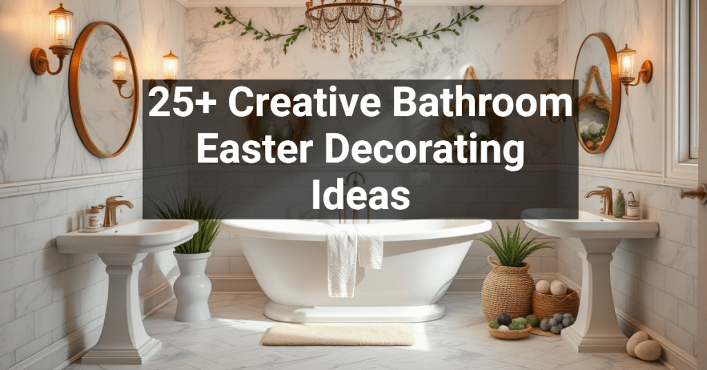 25+ Creative Bathroom Easter Decorating Ideas