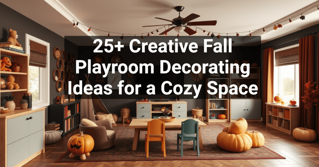 25+ Creative Fall Playroom Decorating Ideas for a Cozy Space