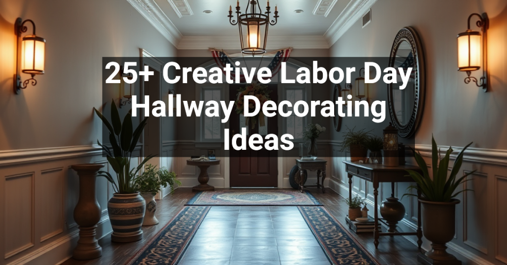 25+ Creative Labor Day Hallway Decorating Ideas