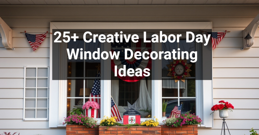 25+ Creative Labor Day Window Decorating Ideas