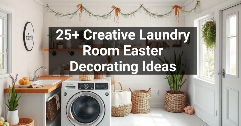 25+ Creative Laundry Room Easter Decorating Ideas