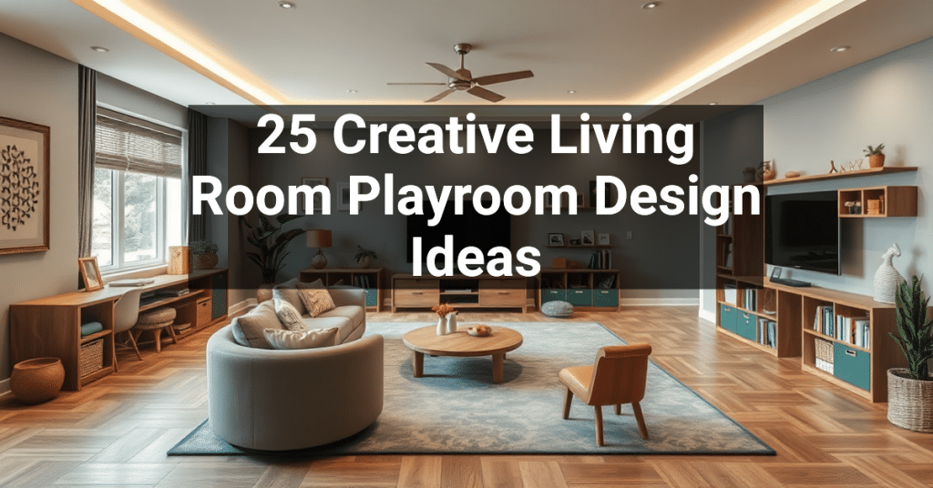 25 Creative Living Room Playroom Design Ideas