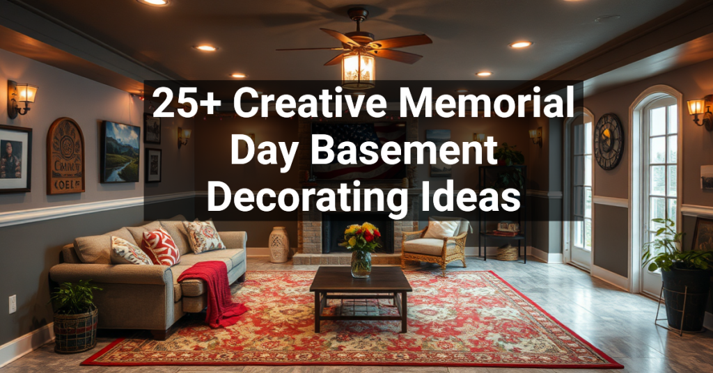 25+ Creative Memorial Day Basement Decorating Ideas