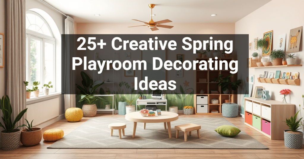 25+ Creative Spring Playroom Decorating Ideas