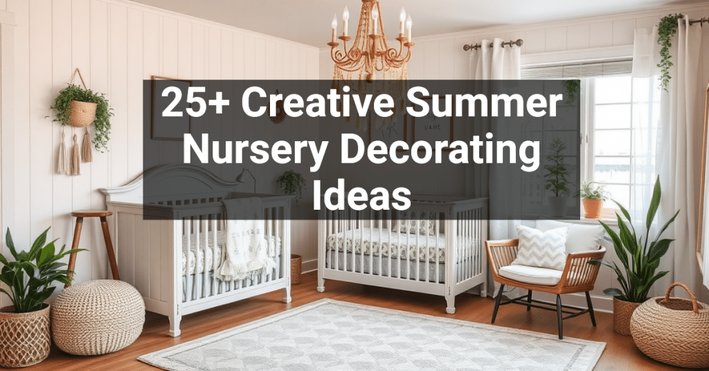 25+ Creative Summer Nursery Decorating Ideas