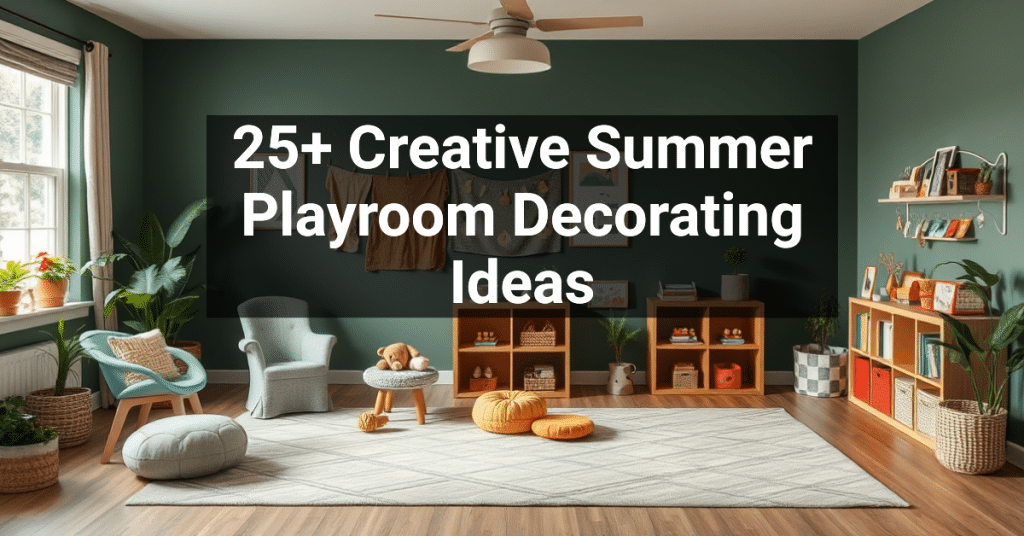 25+ Creative Summer Playroom Decorating Ideas