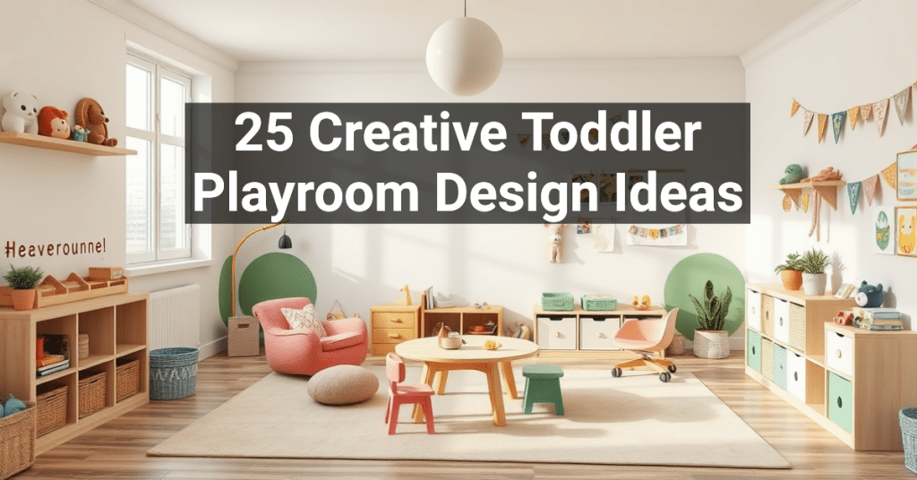 25 Creative Toddler Playroom Design Ideas