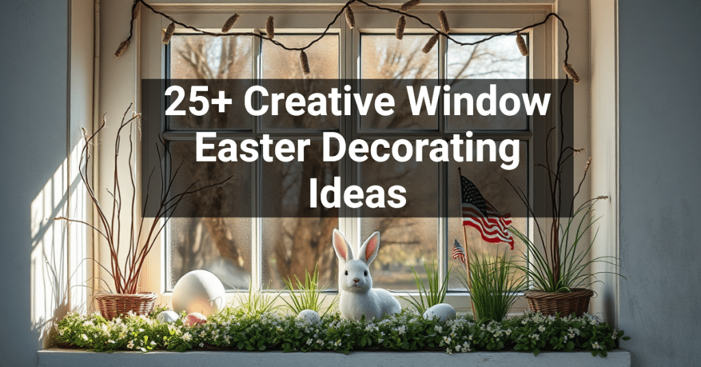 25+ Creative Window Easter Decorating Ideas