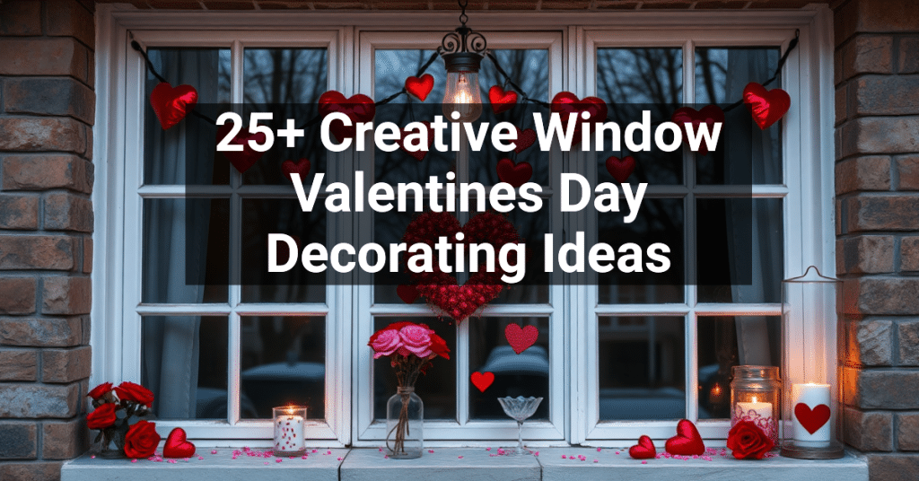 25+ Creative Window Valentines Day Decorating Ideas