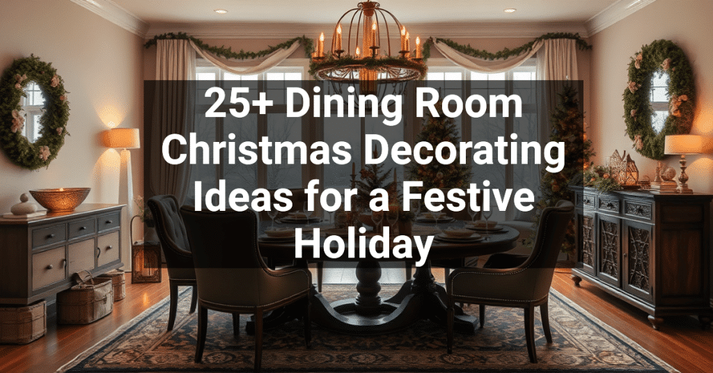 25+ Dining Room Christmas Decorating Ideas for a Festive Holiday