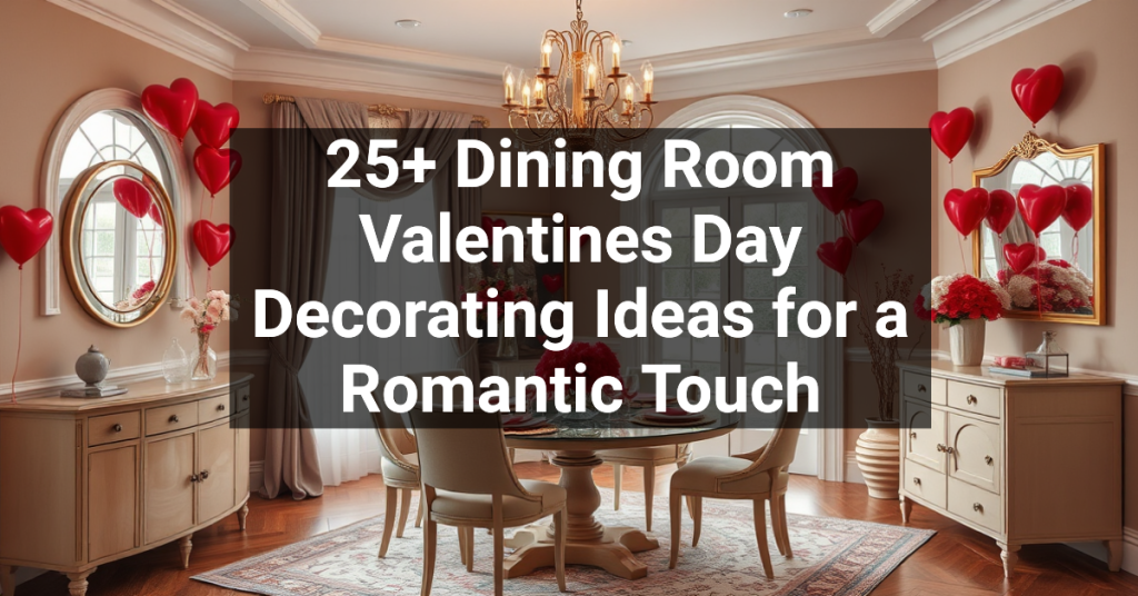 25+ Dining Room Valentines Day Decorating Ideas for a Romantic Touch