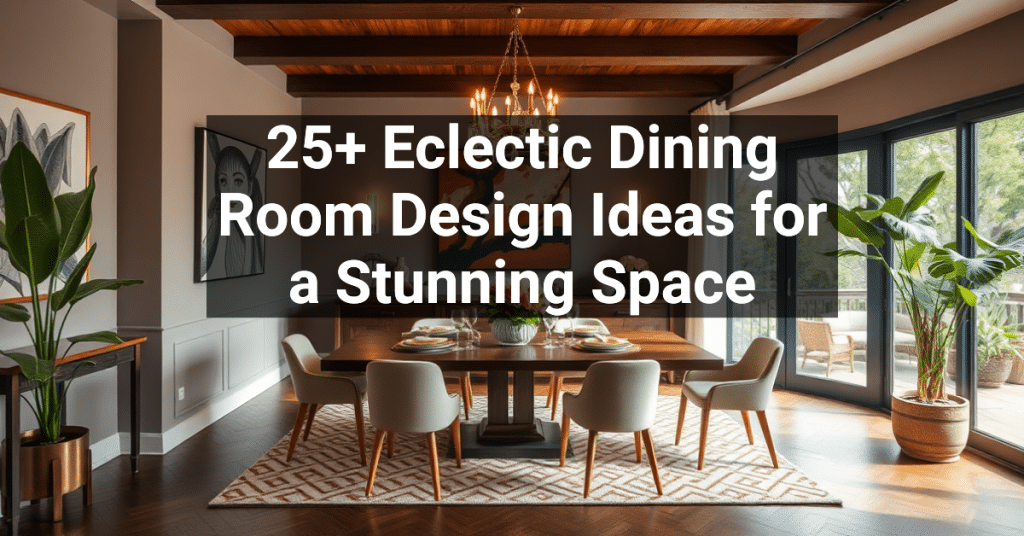 25+ Eclectic Dining Room Design Ideas for a Stunning Space