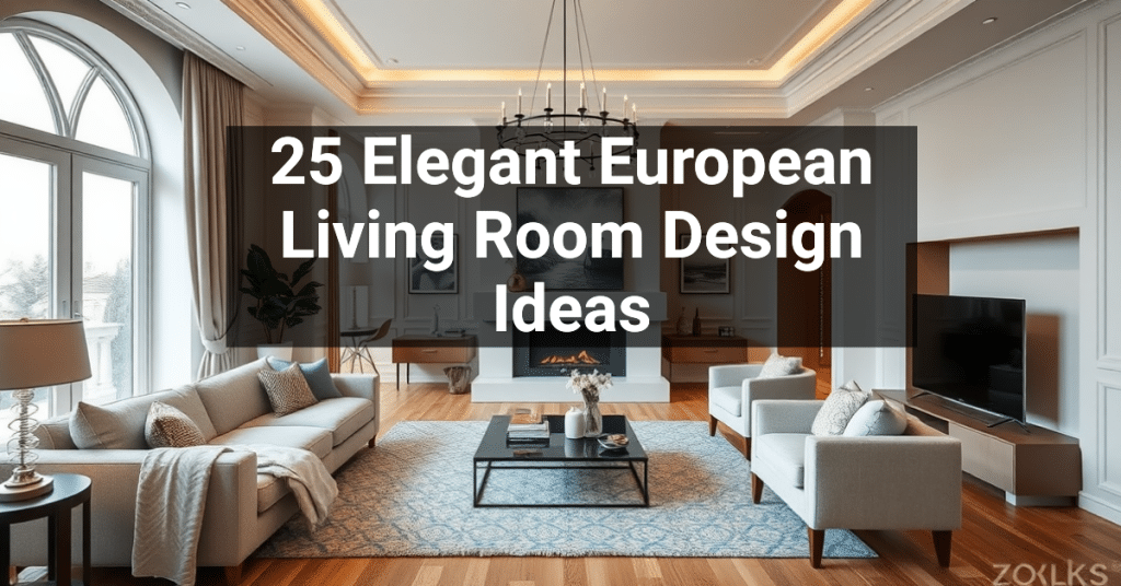 25 Elegant European Living Room Design Ideas