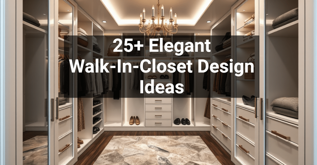 25+ Elegant Walk-In-Closet Design Ideas