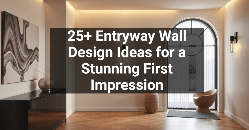 25+ Entryway Wall Design Ideas for a Stunning First Impression