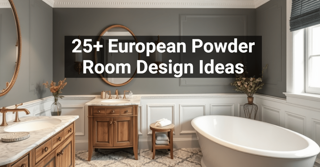 25+ European Powder Room Design Ideas