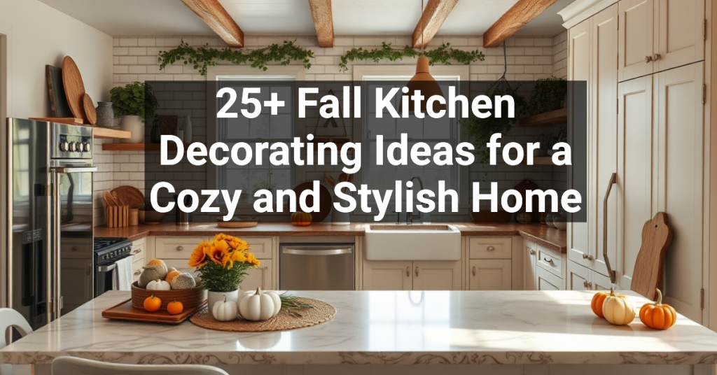 25+ Fall Kitchen Decorating Ideas for a Cozy and Stylish Home