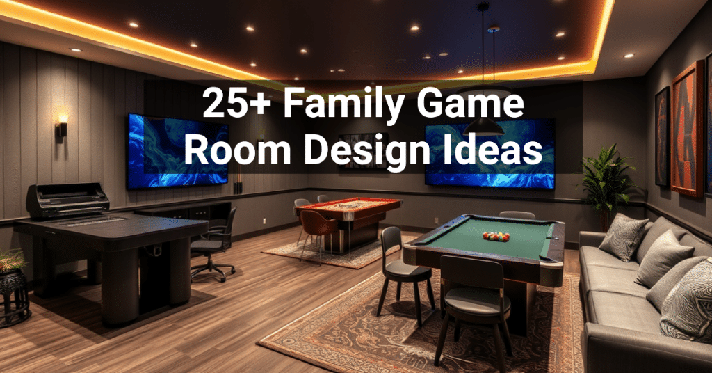 25+ Family Game Room Design Ideas