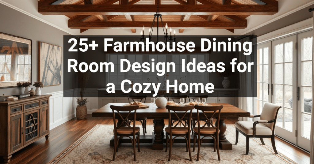 25+ Farmhouse Dining Room Design Ideas for a Cozy Home