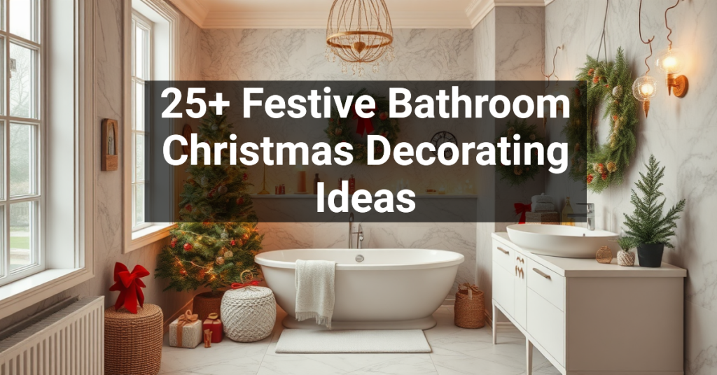 25+ Festive Bathroom Christmas Decorating Ideas