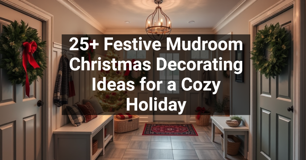 25+ Festive Mudroom Christmas Decorating Ideas for a Cozy Holiday