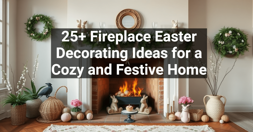 25+ Fireplace Easter Decorating Ideas for a Cozy and Festive Home