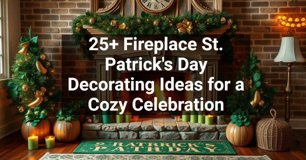 25+ Fireplace St. Patrick's Day Decorating Ideas for a Cozy Celebration