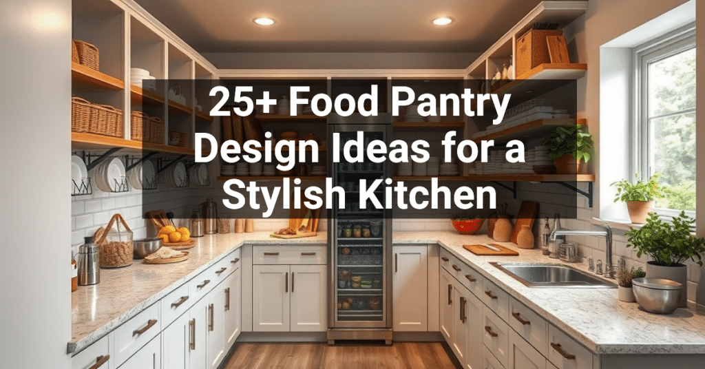 25+ Food Pantry Design Ideas for a Stylish Kitchen