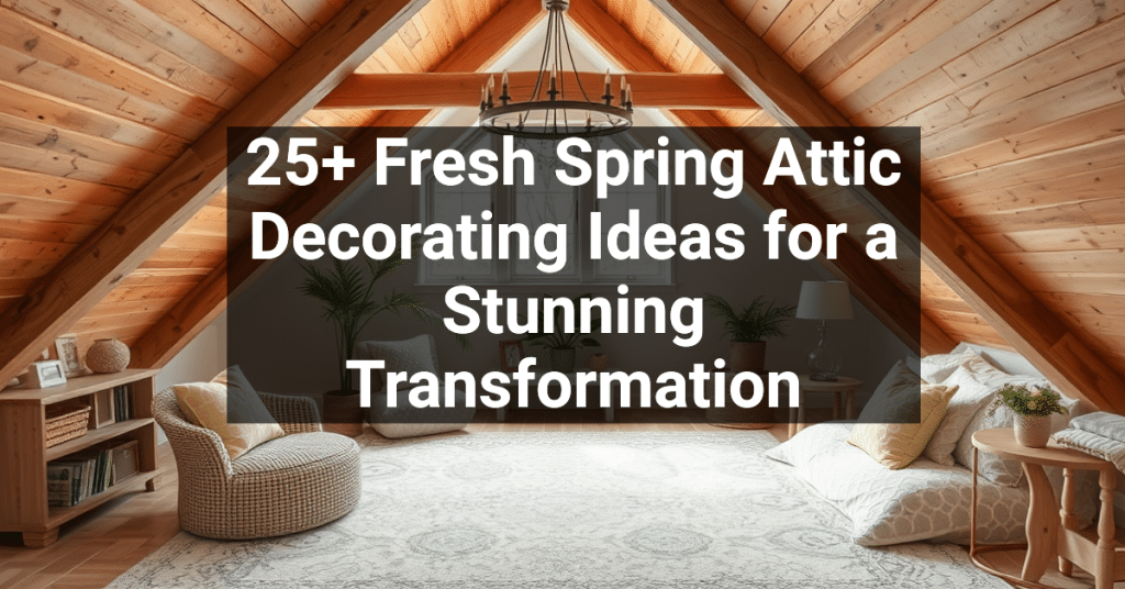 25+ Fresh Spring Attic Decorating Ideas for a Stunning Transformation