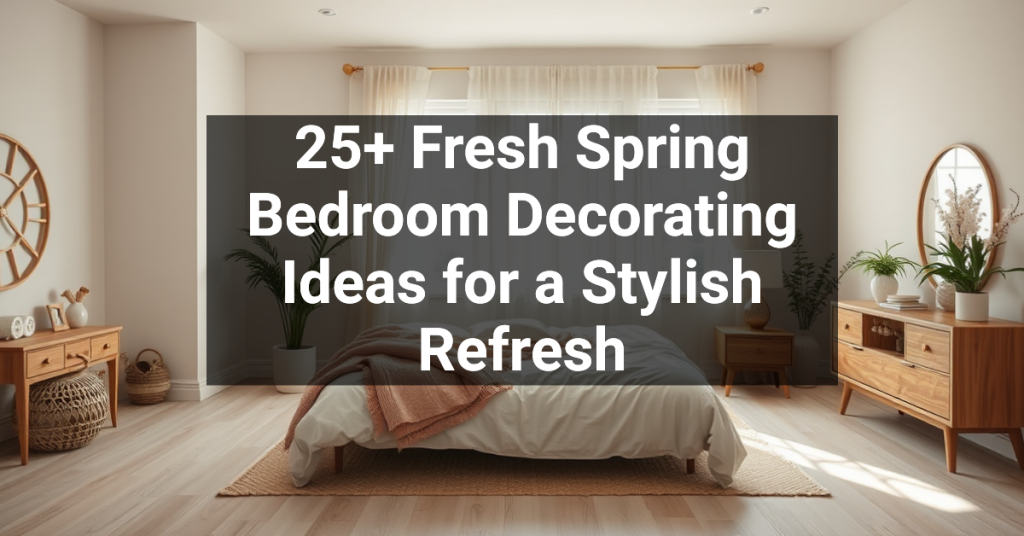 25+ Fresh Spring Bedroom Decorating Ideas for a Stylish Refresh