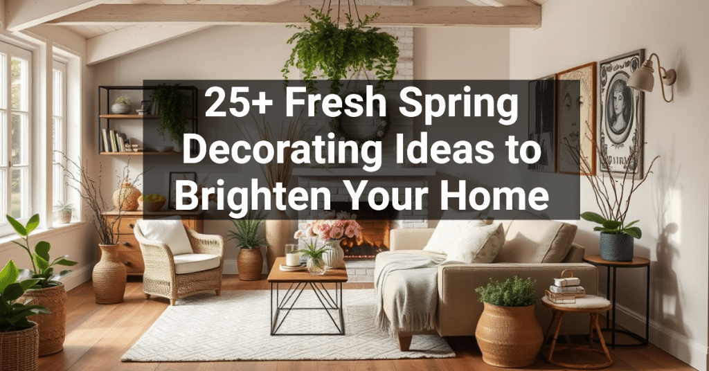 25+ Fresh Spring Decorating Ideas to Brighten Your Home