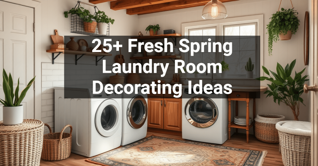 25+ Fresh Spring Laundry Room Decorating Ideas