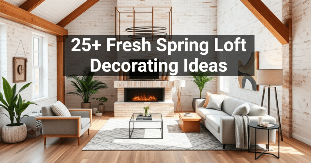 25+ Fresh Spring Loft Decorating Ideas