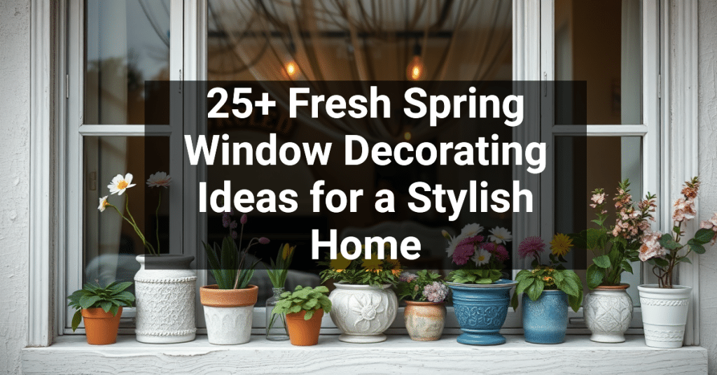 25+ Fresh Spring Window Decorating Ideas for a Stylish Home