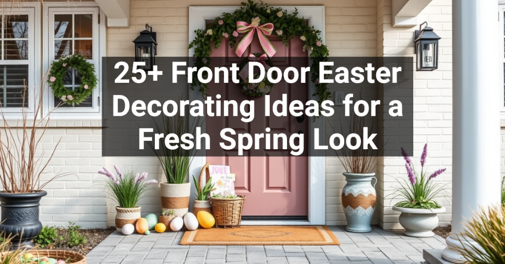 25+ Front Door Easter Decorating Ideas for a Fresh Spring Look