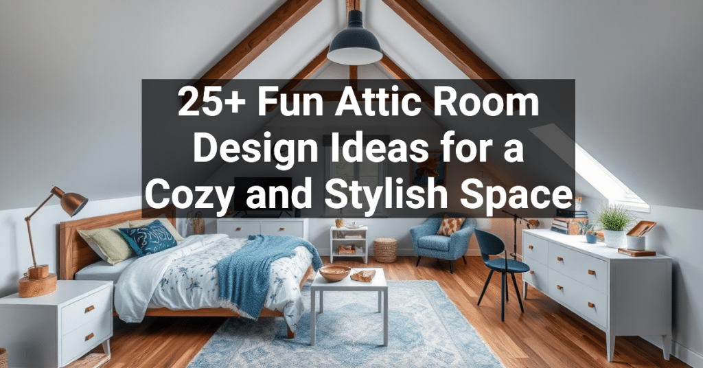 25+ Fun Attic Room Design Ideas for a Cozy and Stylish Space