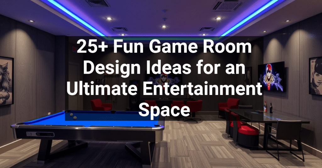 25+ Fun Game Room Design Ideas for an Ultimate Entertainment Space