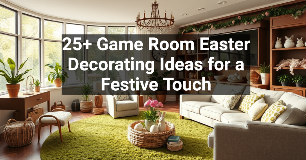 25+ Game Room Easter Decorating Ideas for a Festive Touch