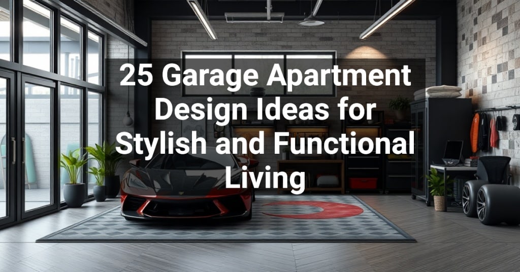 25 Garage Apartment Design Ideas for Stylish and Functional Living