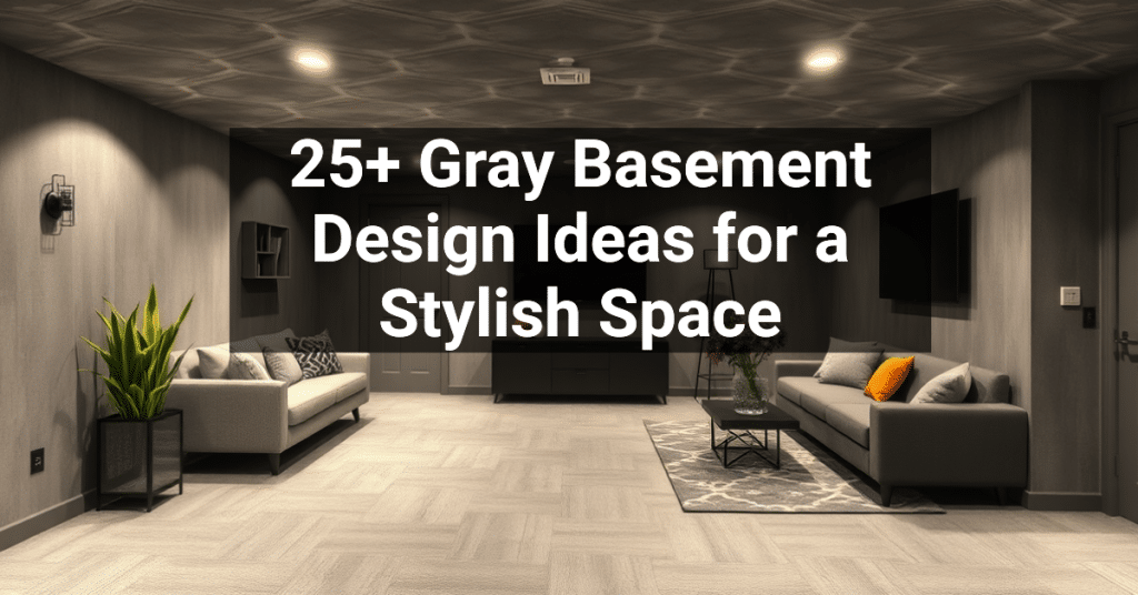 25+ Gray Basement Design Ideas for a Stylish Space